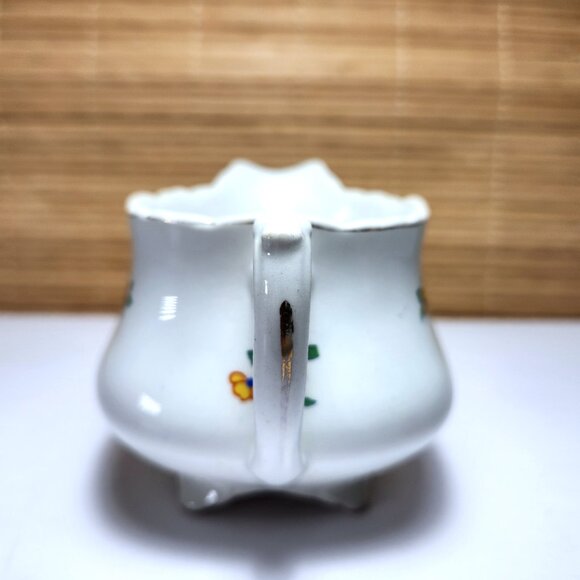Wedgwood & CO. Footed Creamer Patricia Floral Milk Pitcher Dinnerware - Picture 5 of 10